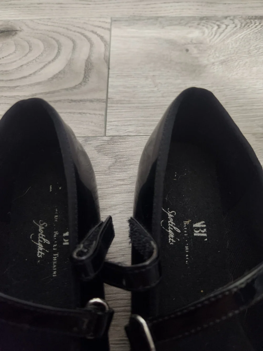 Girls Patent Mary Jane Tap Shoes in Black